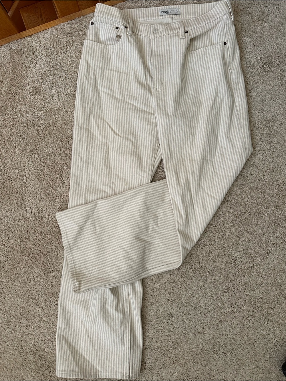 Abercrombie & Fitch Striped Jeans